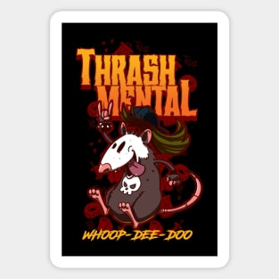 Thrash Mental Possum Sticker